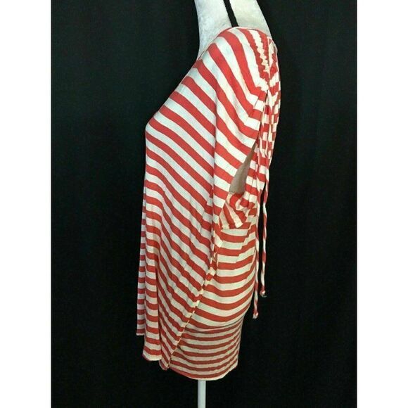 Ella Moss Anthropologie Striped short sleeve top - Picture 3 of 7